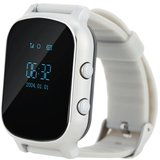 Ceas Smartwatch cu GPS Copii si Adulti iUni Kid58, Telefon incorporat, LBS, Wi-Fi, Silver